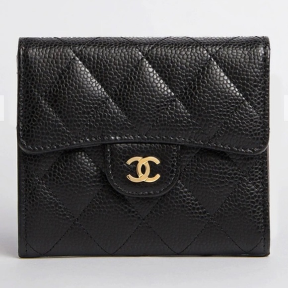 CHANEL Classic Small Flap Wallet Caviar Black - Picture 1 of 9